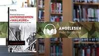 Mussolini und Hitler besichtigen die zerstörte Baracke des Führerhauptquartiers "Wolfschanze"